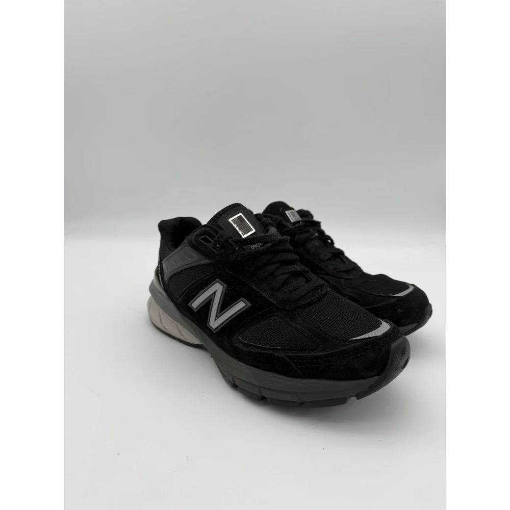 New Balance 990v4 Made in USA Black Suede Mesh Sneakers W990BK4 Womens 7